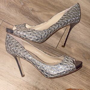 Enzo Angiolini | Maiven Peep Toe Heels - Sz 9 formal wedding